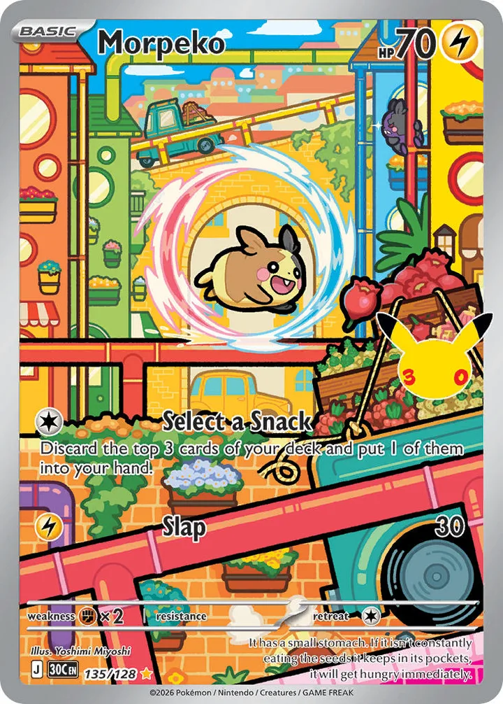 Morpeko, 30th Celebration 135/128