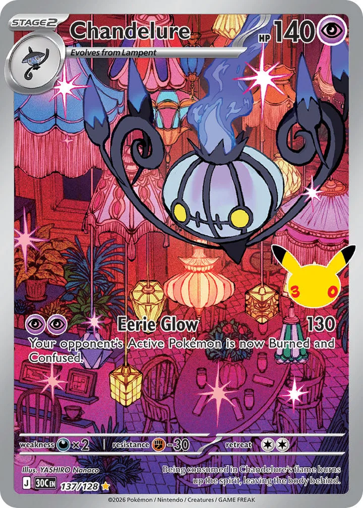 Chandelure, 30th Celebration 137/128
