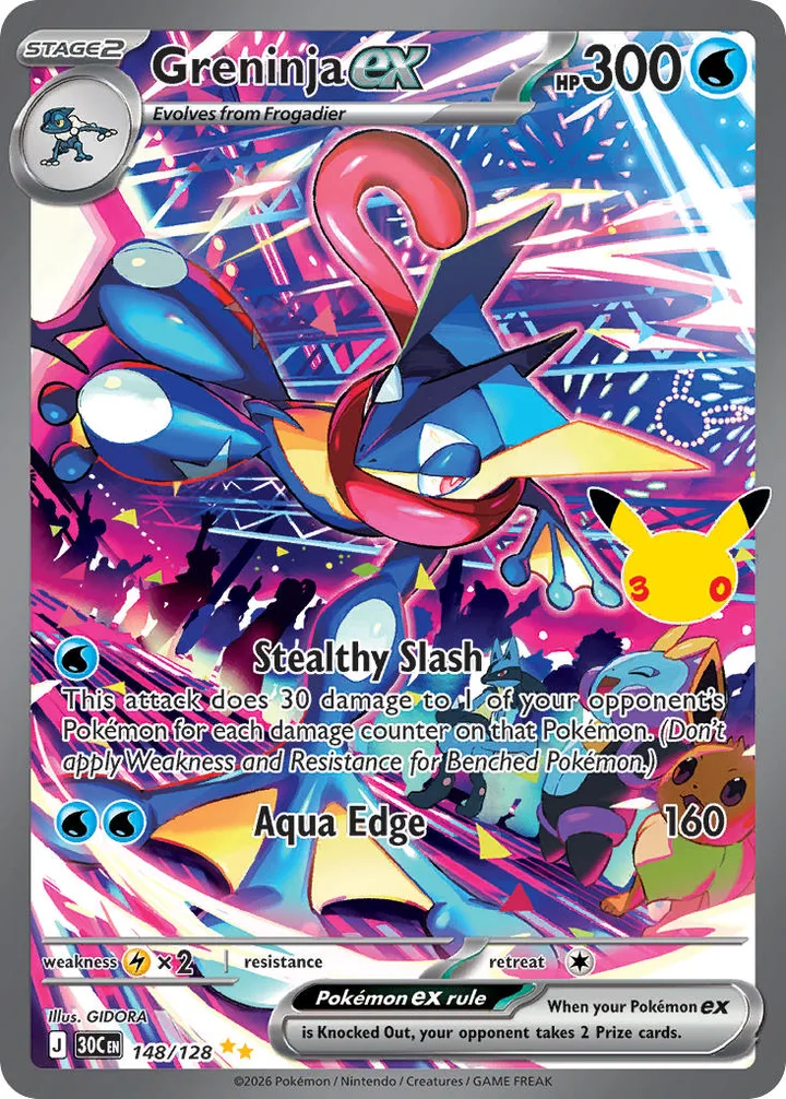Greninja ex, 30th Celebration 148/128