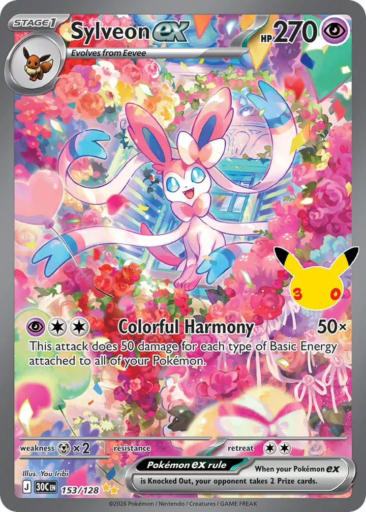 Sylveon ex, 30th Celebration 153/128
