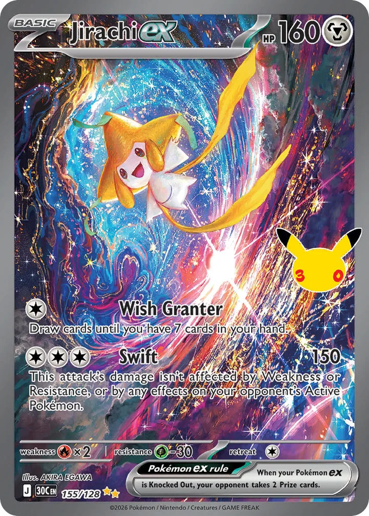 Jirachi ex, 30th Celebration 155/128