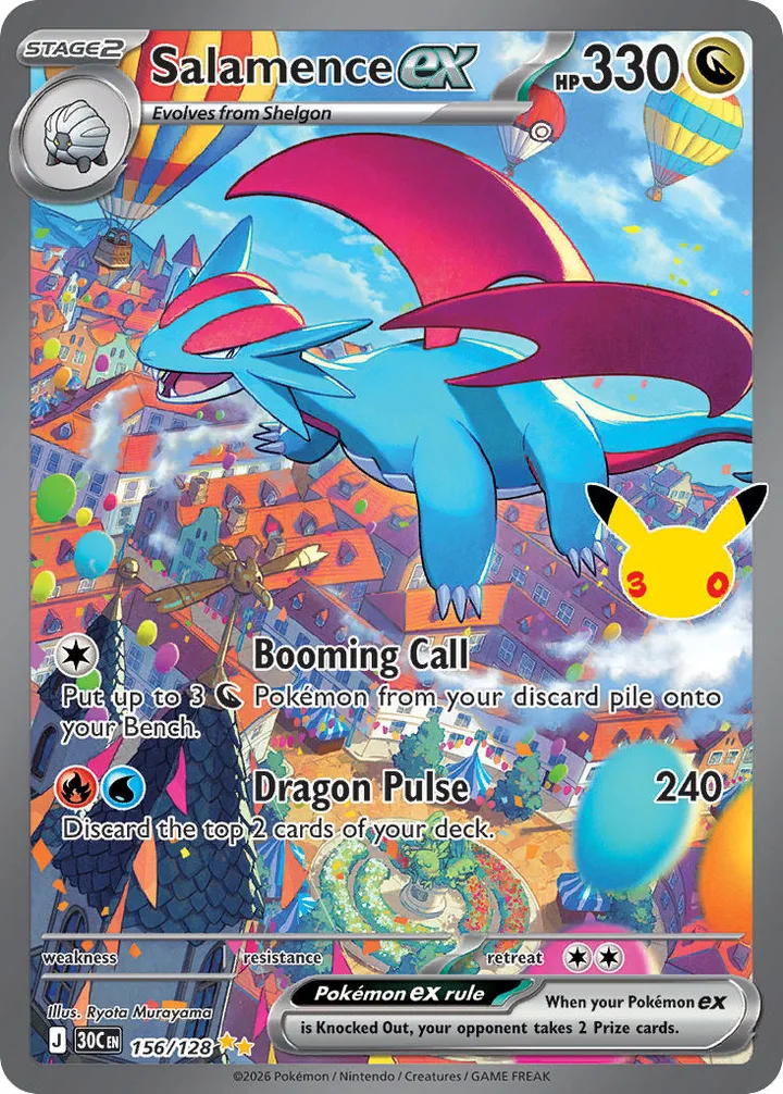 Salamence ex, 30th Celebration 156/128