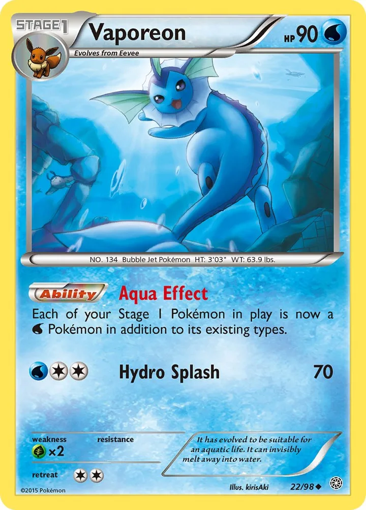 Vaporeon, Ancient Origins 22/98