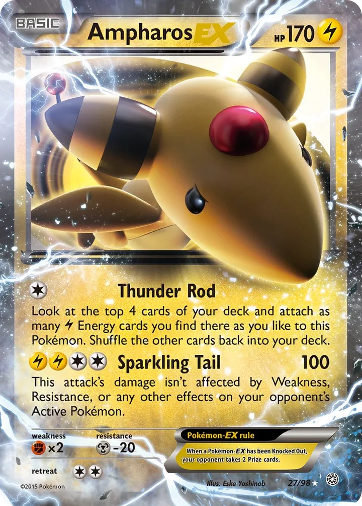Ampharos-EX, Ancient Origins 27/98