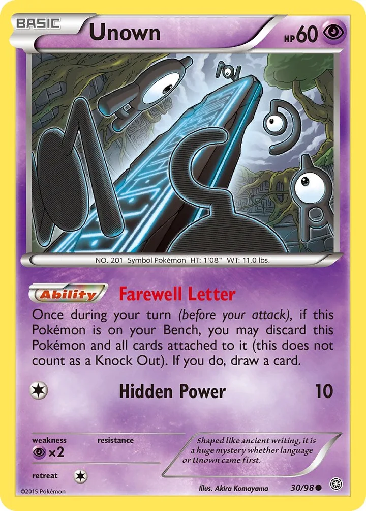 Unown, Ancient Origins 30/98