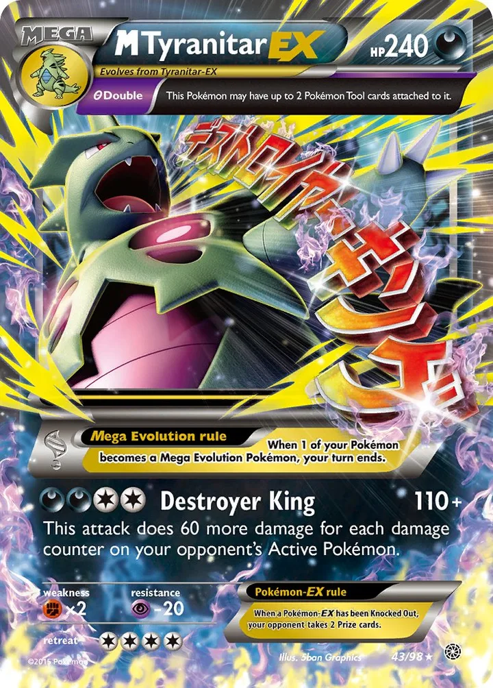 M Tyranitar-EX, Ancient Origins 43/98