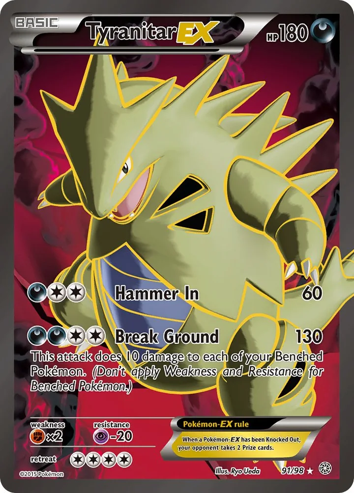 Tyranitar-EX, Ancient Origins 91/98