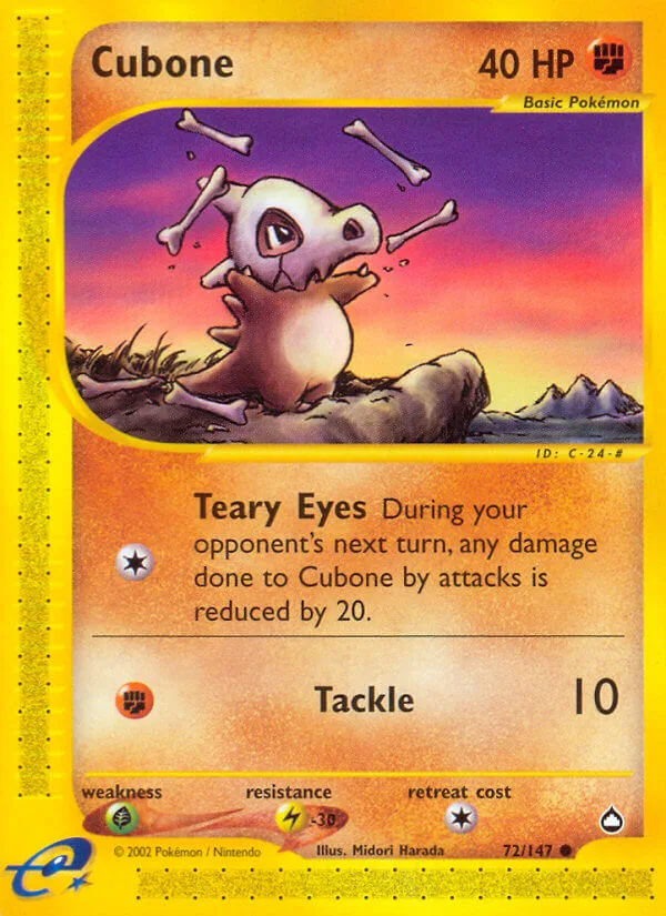 Cubone, Aquapolis 72/147