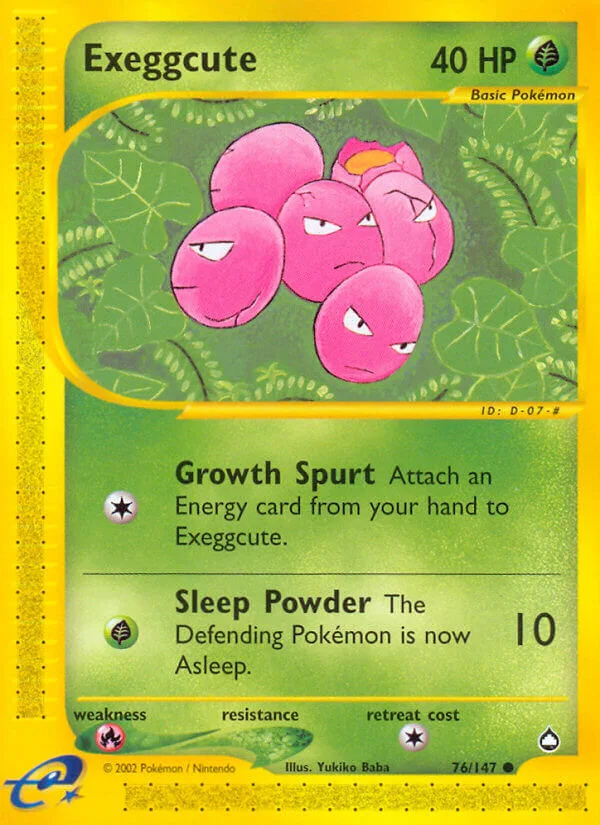 Exeggcute, Aquapolis 76/147