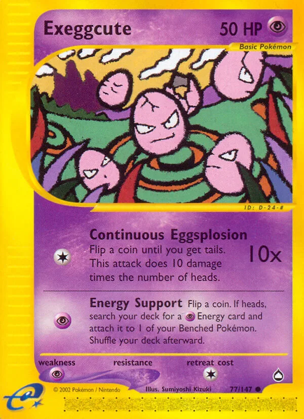 Exeggcute, Aquapolis 77/147