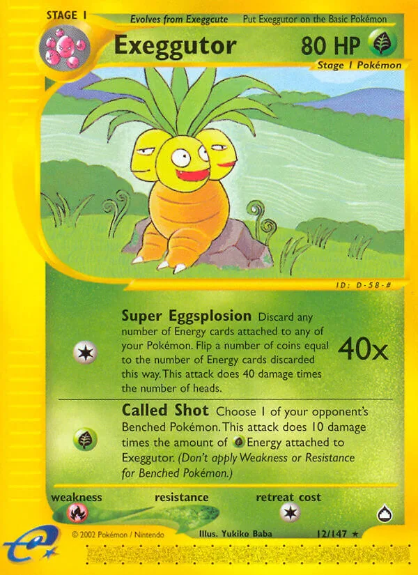 Exeggutor, Aquapolis 12/147