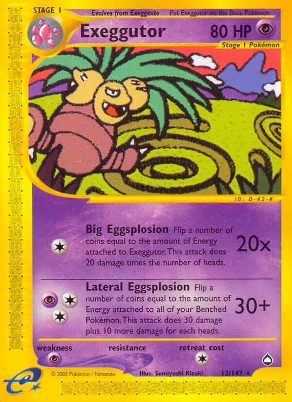 Exeggutor, Aquapolis 13/147
