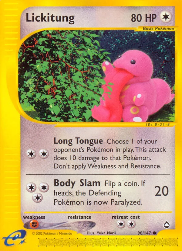 Lickitung, Aquapolis 90/147