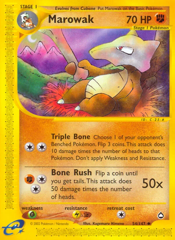 Marowak, Aquapolis 54/147