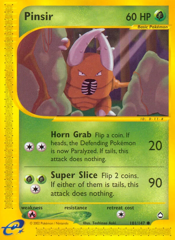 Pinsir, Aquapolis 101/147