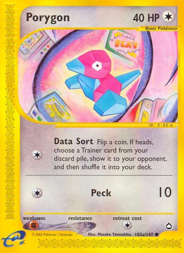 Porygon, Aquapolis 103/147