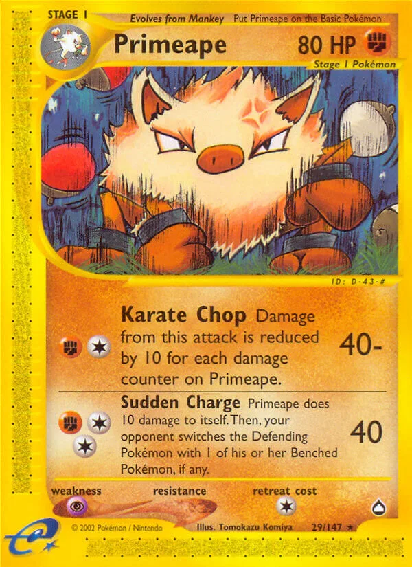 Primeape, Aquapolis 29/147