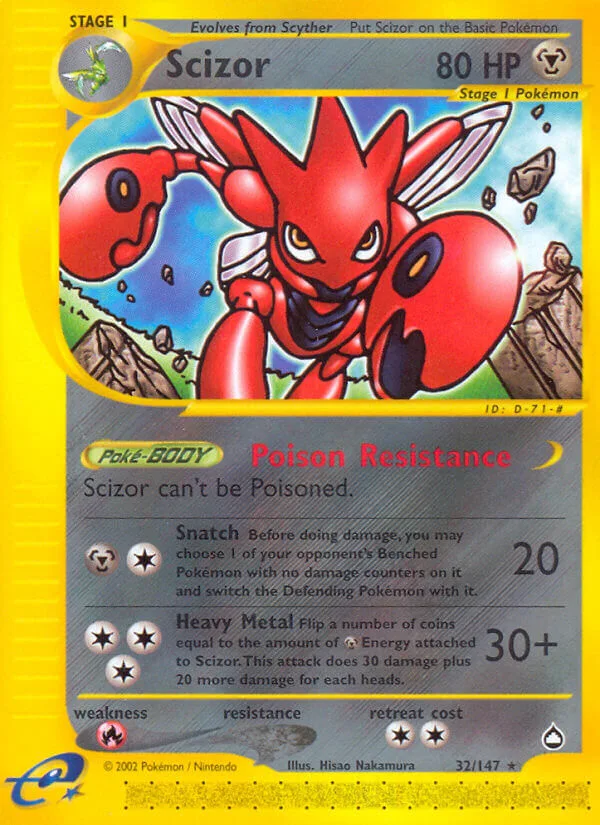 Scizor, Aquapolis 32/147