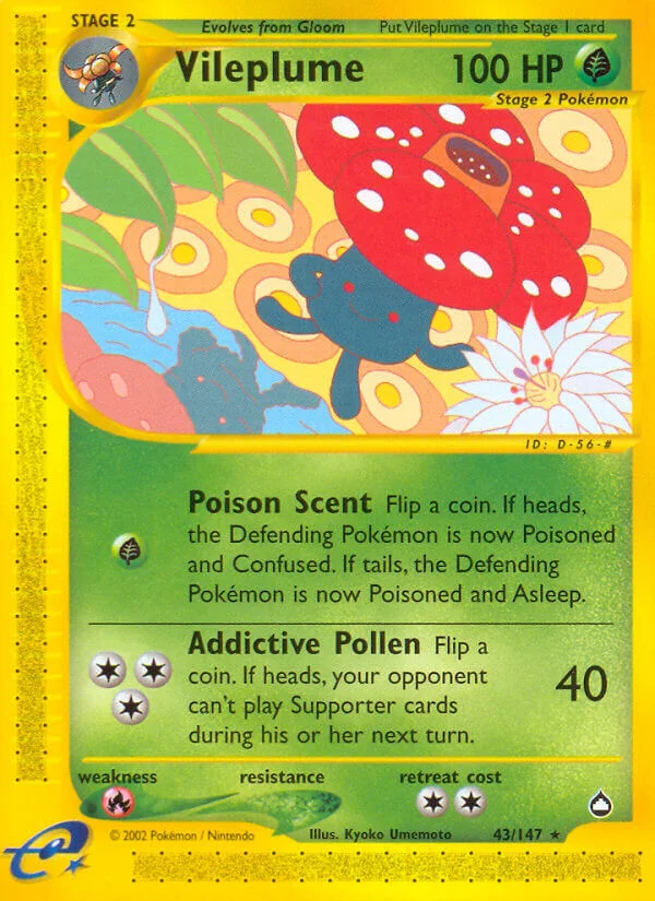 Vileplume, Aquapolis 43/147