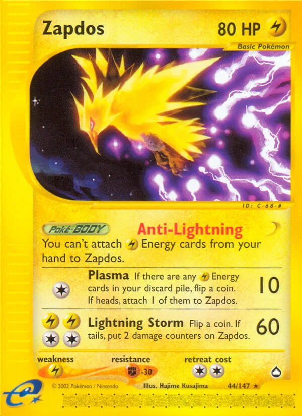 Zapdos, Aquapolis 44/147