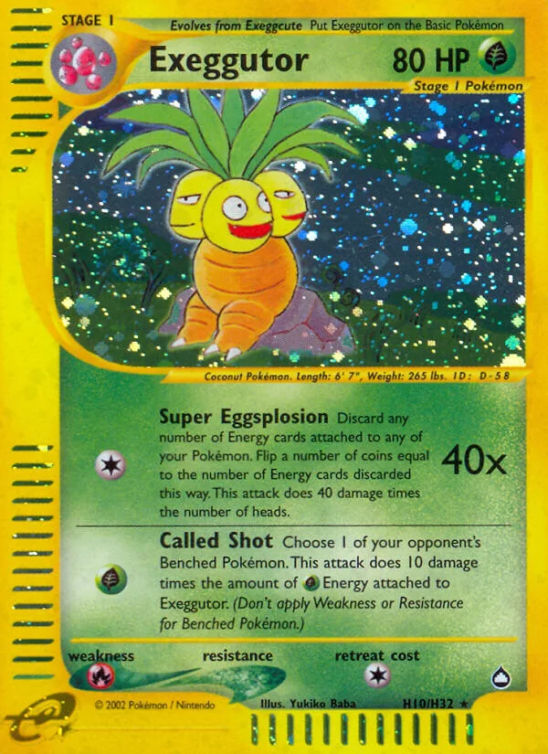 Exeggutor, Aquapolis H10/H32