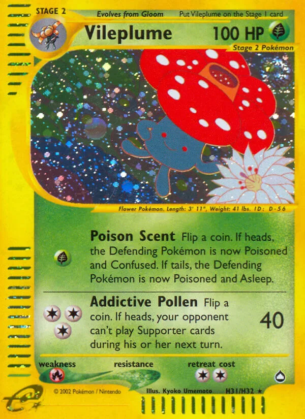 Vileplume, Aquapolis H31/H32