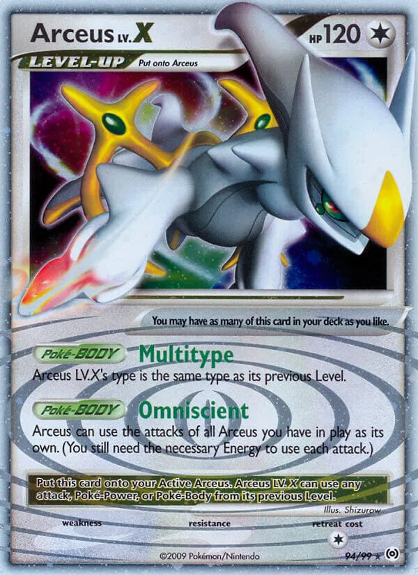 Arceus LV.X, Arceus 94/99