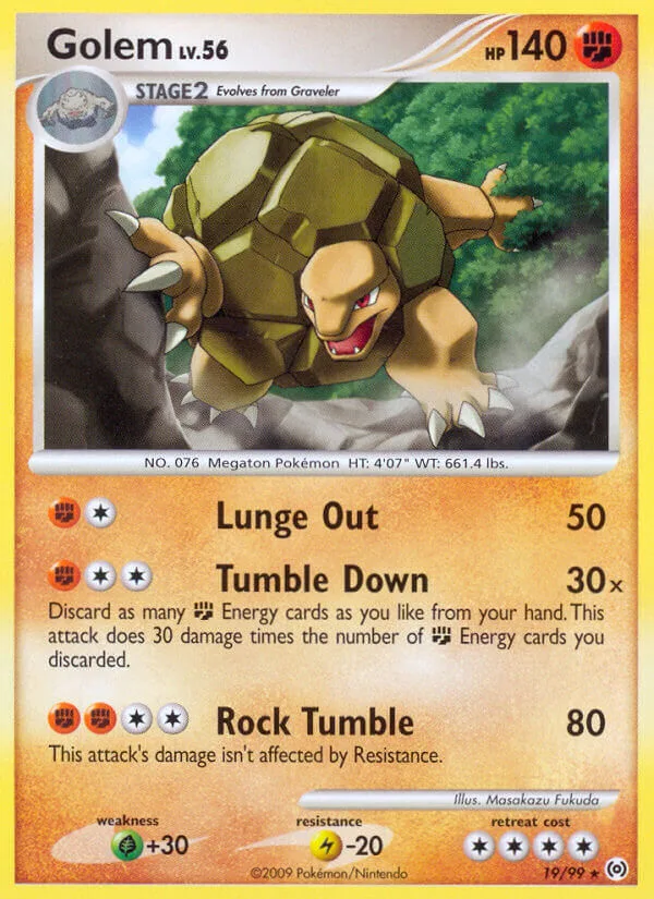 Golem, Arceus 19/99