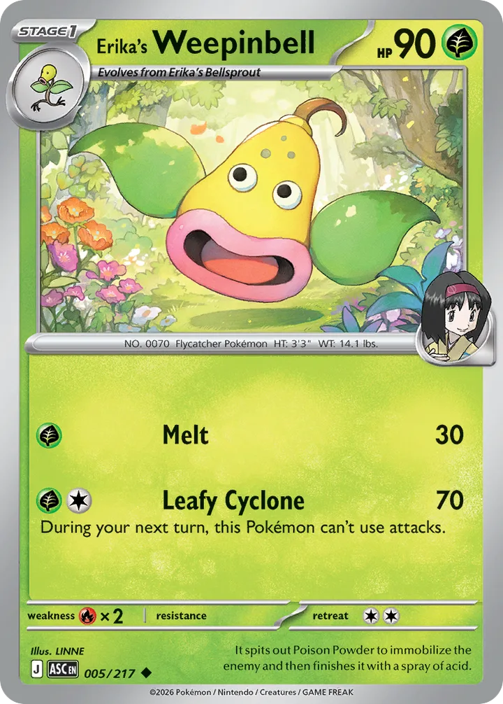Erika’s Weepinbell, Ascended Heroes 005/217