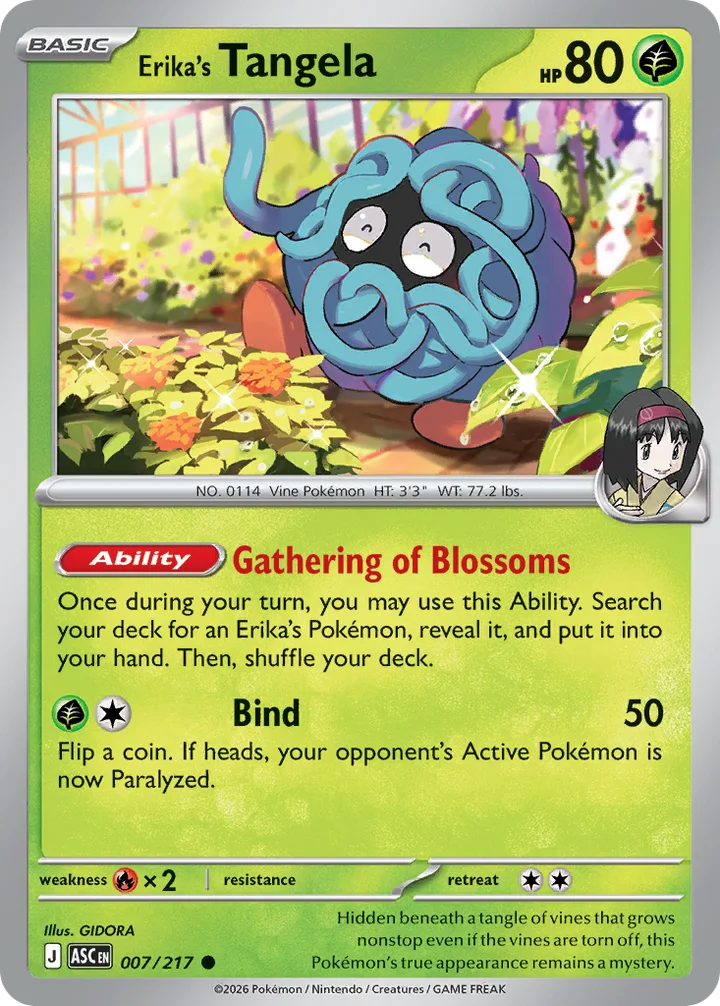 Erika’s Tangela, Ascended Heroes 007/217