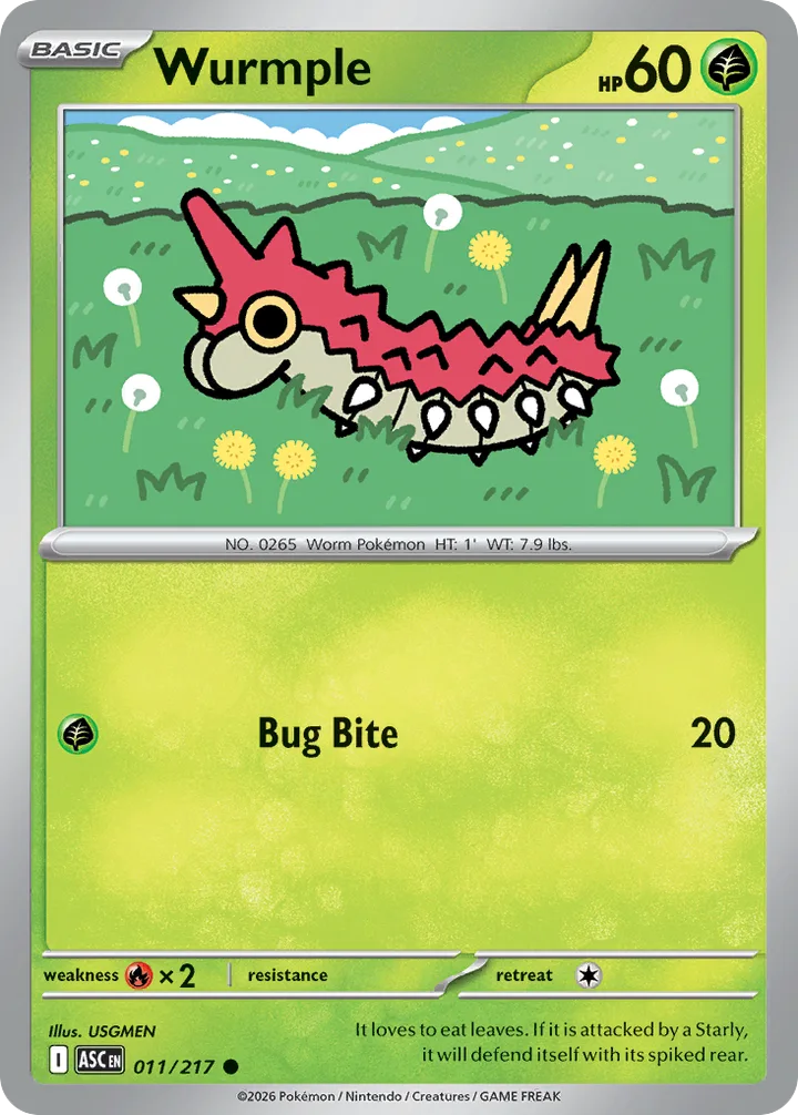 Wurmple, Ascended Heroes 011/217