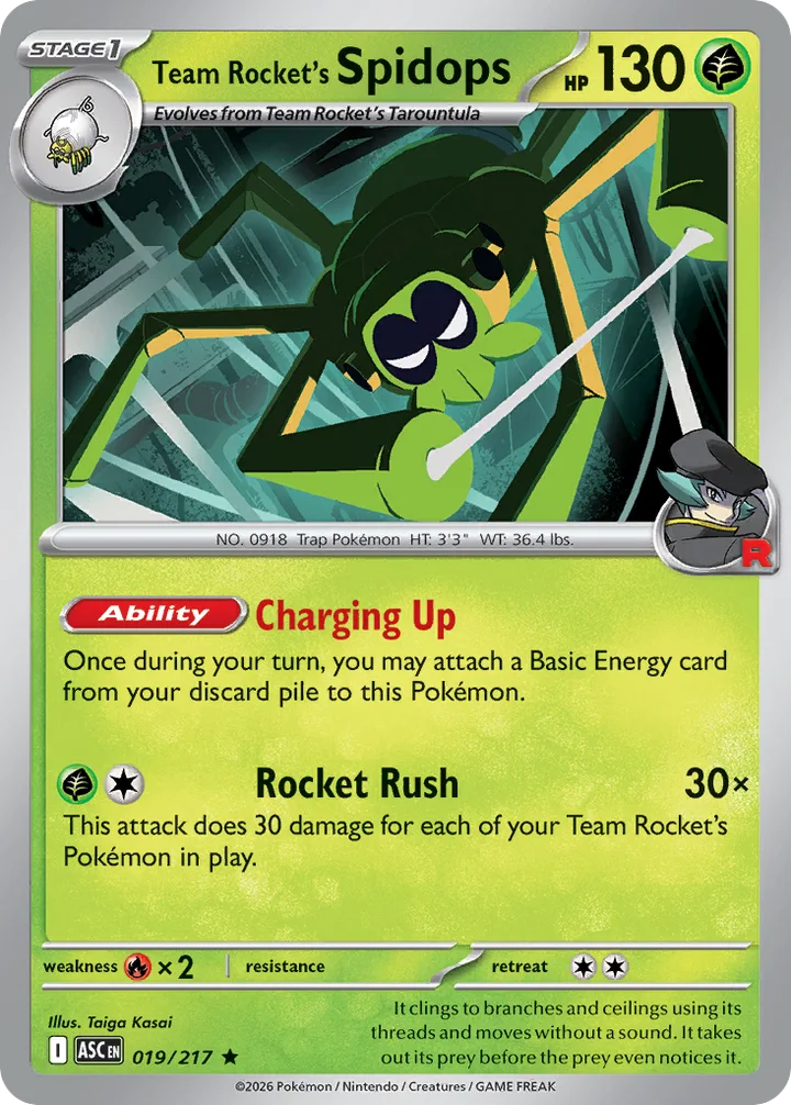 Team Rocket’s Spidops, Ascended Heroes 019/217
