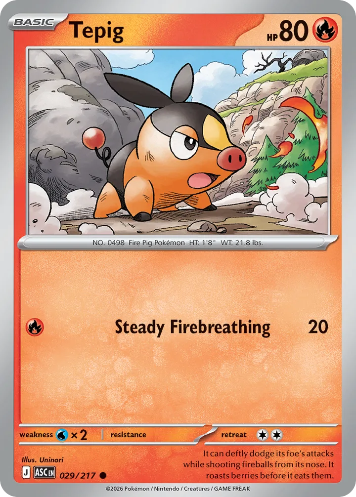 Tepig, Ascended Heroes 029/217