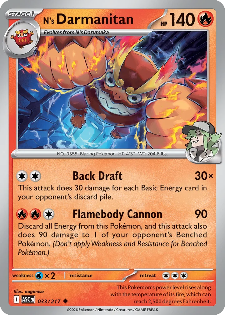 N’s Darmanitan, Ascended Heroes 033/217