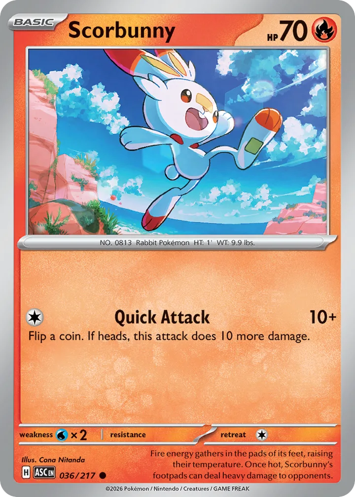 Scorbunny, Ascended Heroes 036/217