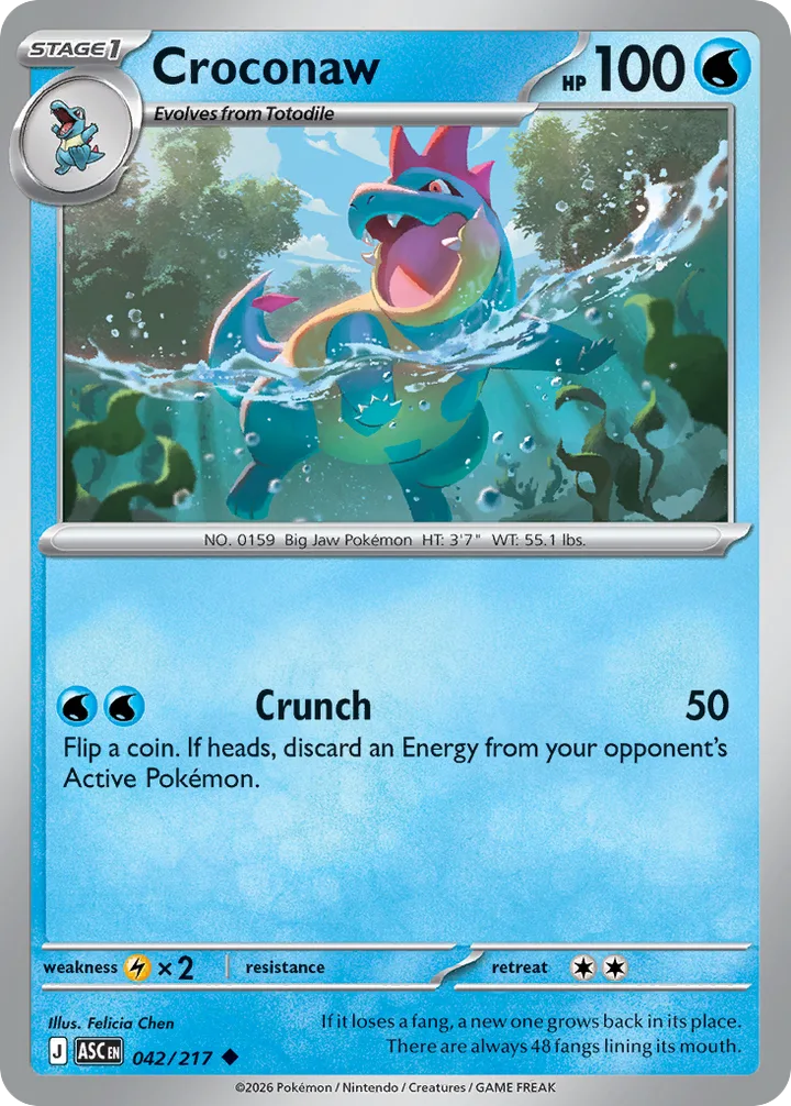 Croconaw, Ascended Heroes 042/217