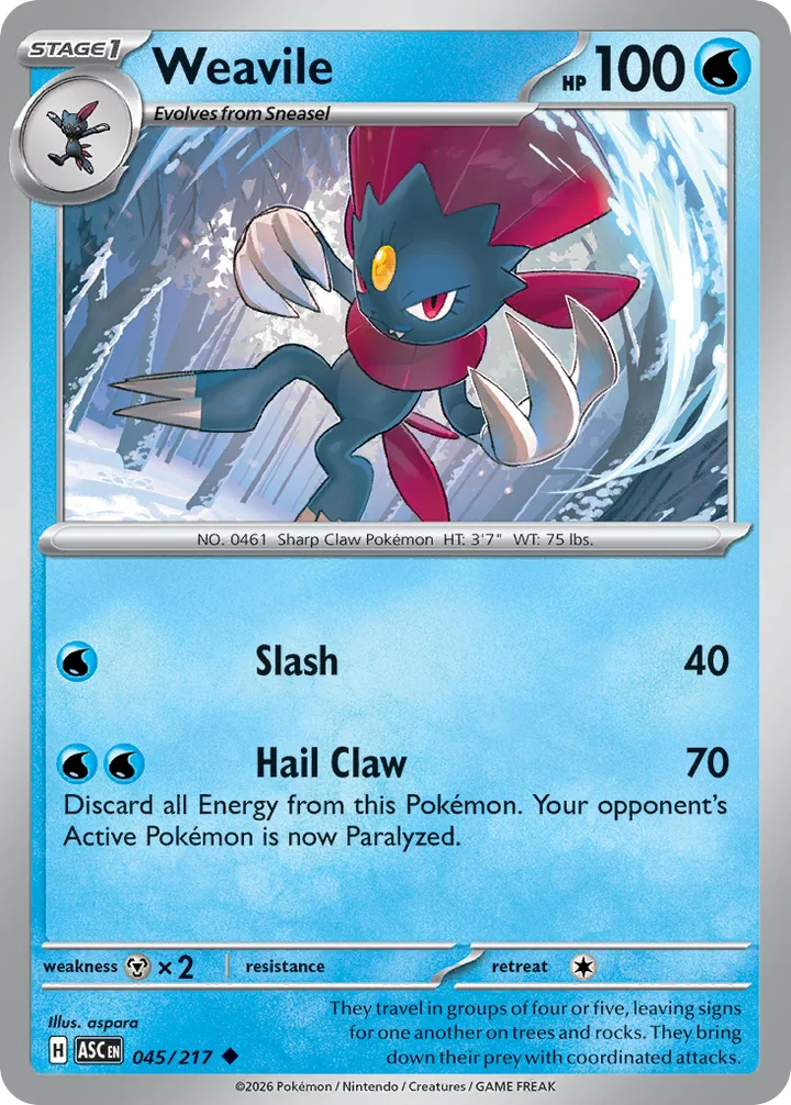 Weavile, Ascended Heroes 045/217
