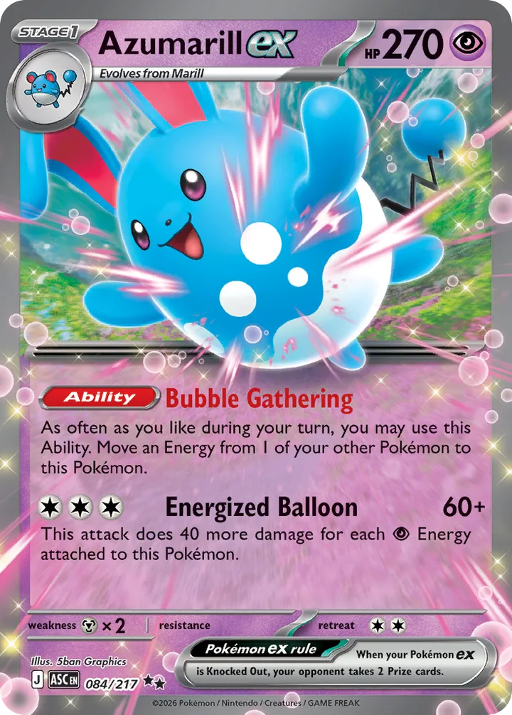 Azumarill ex, Ascended Heroes 084/217