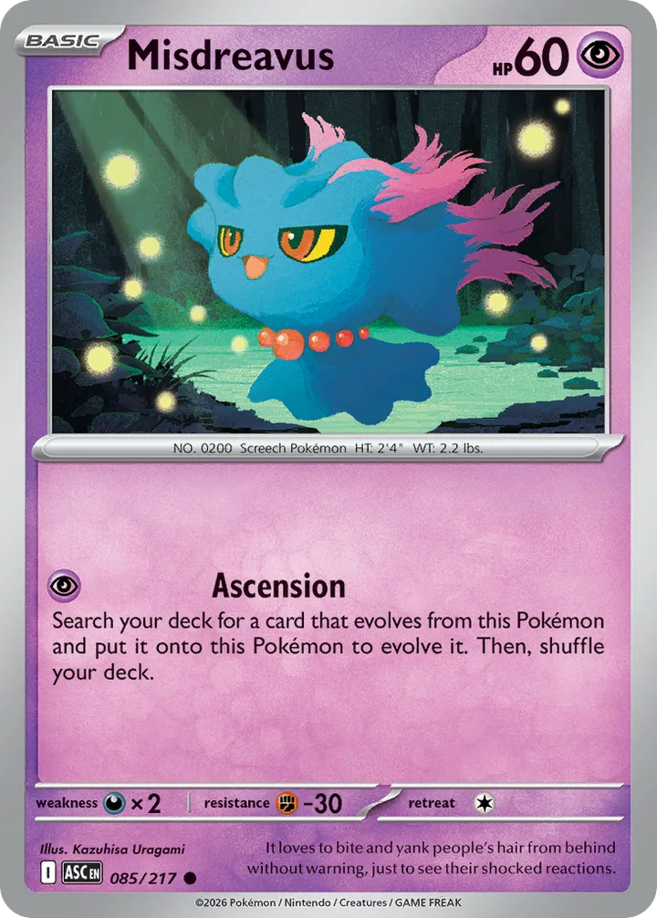 Misdreavus, Ascended Heroes 085/217