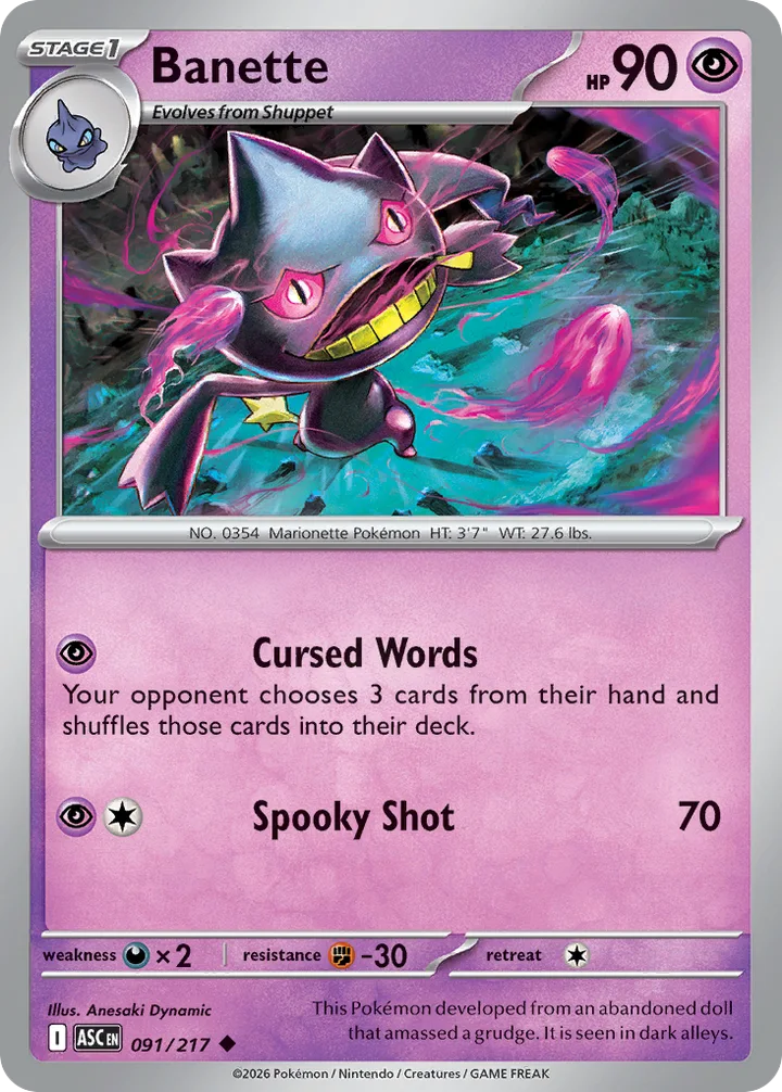 Banette, Ascended Heroes 091/217