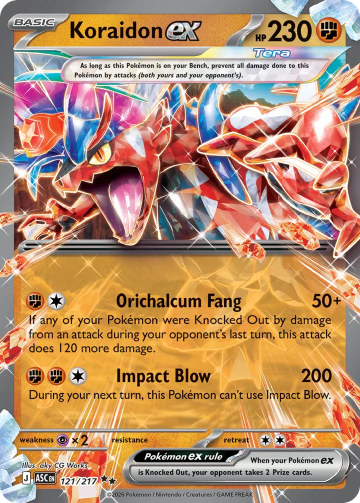 Koraidon ex, Ascended Heroes 121/217
