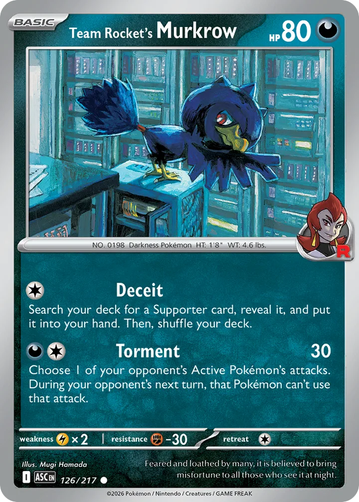 Team Rocket’s Murkrow, Ascended Heroes 126/217