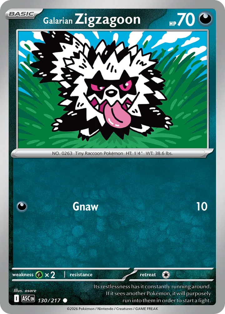 Galarian Zigzagoon, Ascended Heroes 130/217