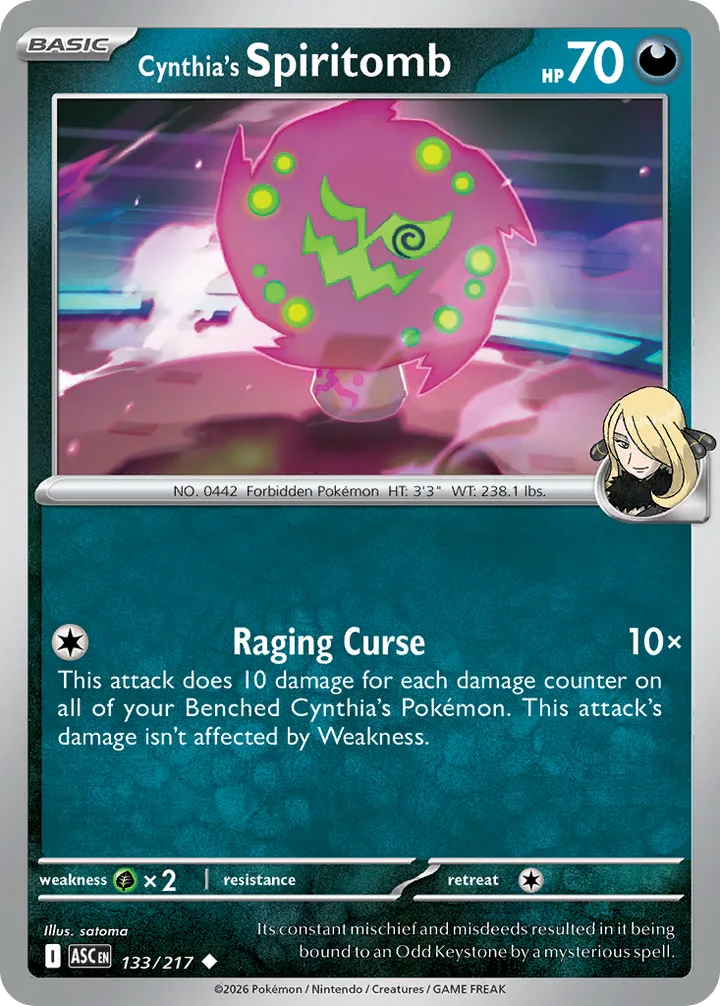 Cynthia’s Spiritomb, Ascended Heroes 133/217