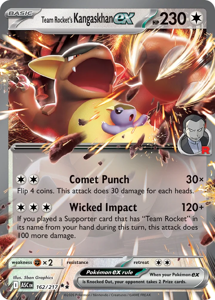 Team Rocket’s Kangaskhan ex, Ascended Heroes 162/217