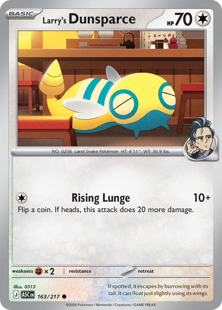 Larry’s Dunsparce, Ascended Heroes 163/217