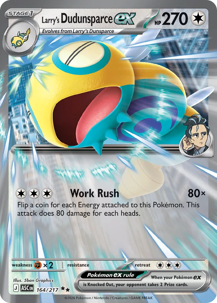 Larry’s Dudunsparce ex, Ascended Heroes 164/217