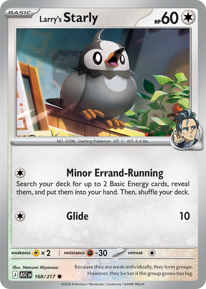 Larry’s Starly, Ascended Heroes 168/217