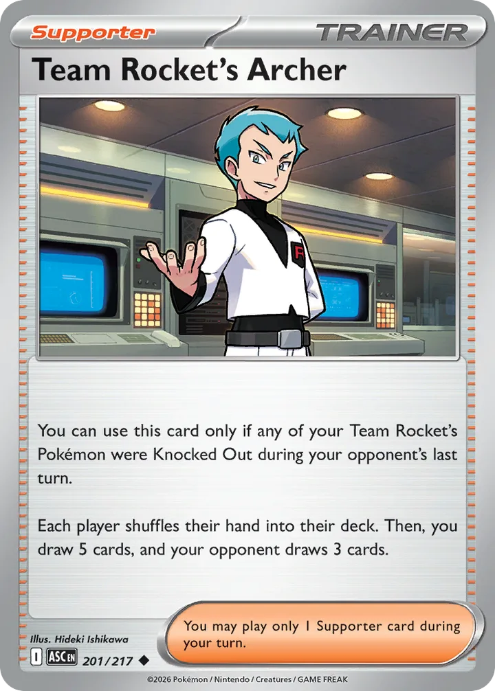Team Rocket’s Archer, Ascended Heroes 201/217