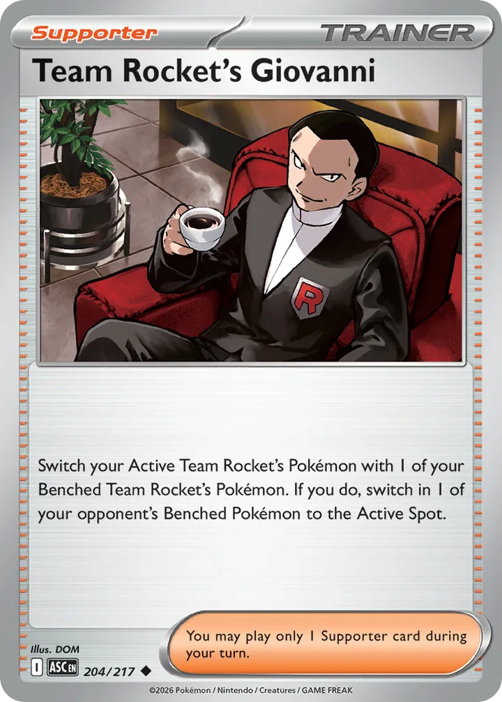 Team Rocket’s Giovanni, Ascended Heroes 204/217
